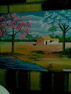 Paisaje paraguayo. Oil Canvas Landscaping