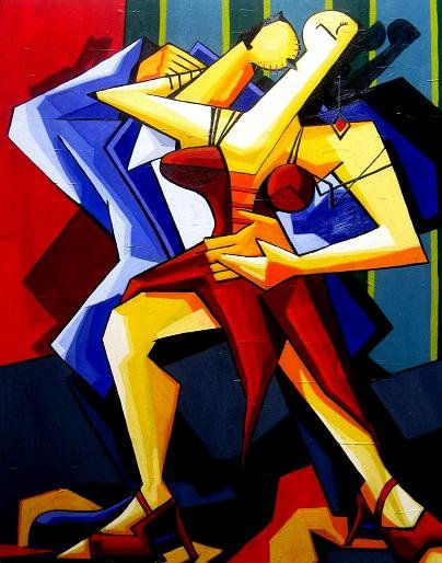 TANGO Acrylic Canvas Figure Painting