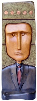 Hombre de negocios [Busines man] Wood Mixed