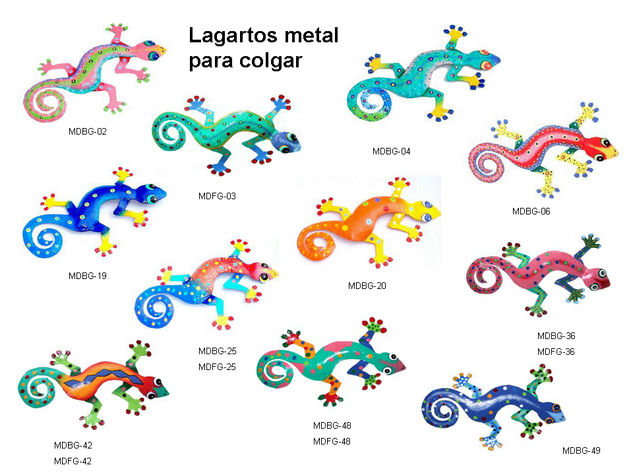 lagarto,lagarto Decoración Metal