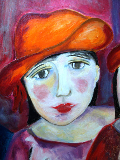 LAS DOS (DETALLE) Acrílico Lienzo Retrato