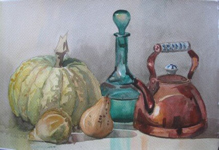 Cafetera y calabaza