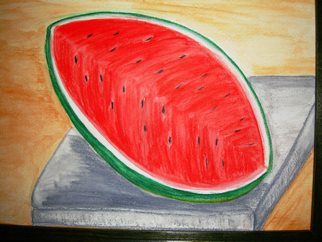 sandia2 Acuarela Cartulina Otros