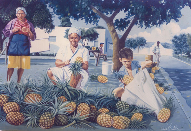 vendedoras de piñas en la 30 de marzo