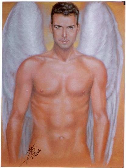 angel Pastel Papel Retrato