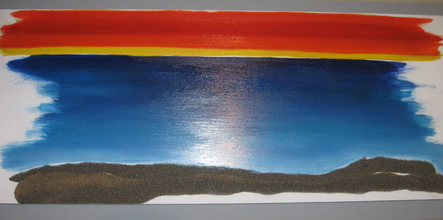 MEDITERRANEO IV Oil Panel Marine Painting