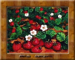 Fresas Oil Canvas Landscaping