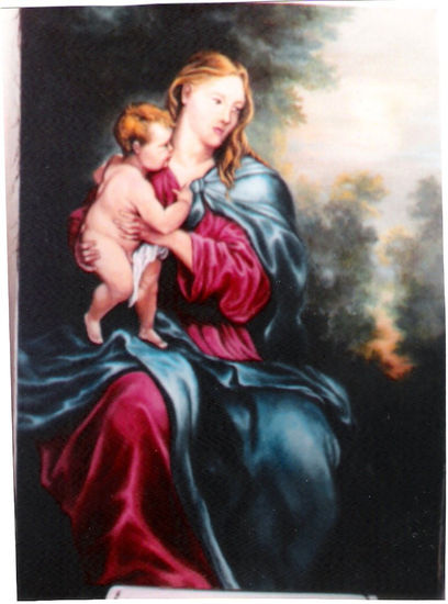 Madonna Óleo Lienzo Figura