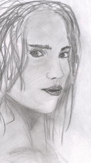 Jennifer Connelly Charcoal