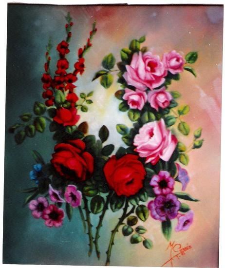 Flores Oil Canvas Floral Painting