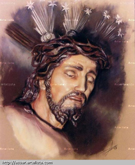 Cristo Almogía, Pastel Cartulina Retrato