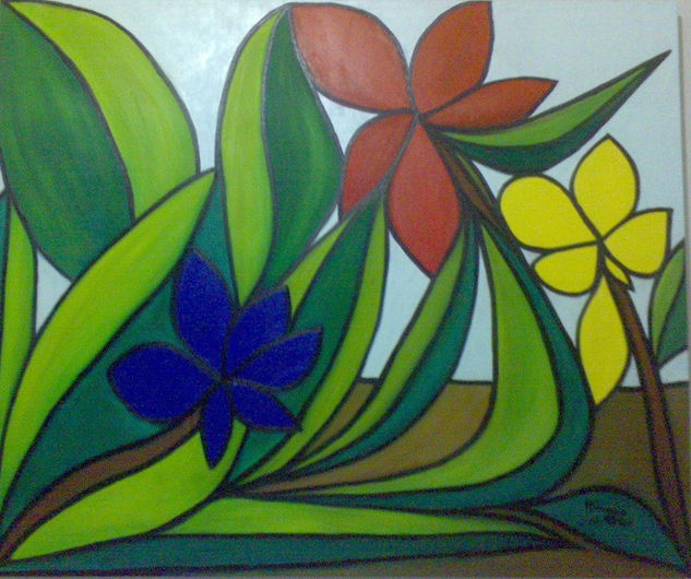 As Flores Oil Canvas Floral Painting