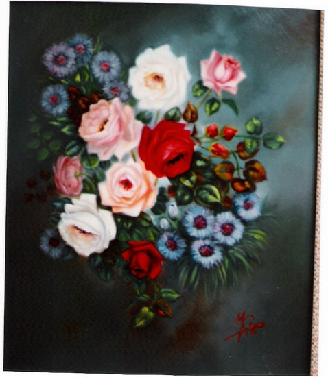 Flores Oil Canvas Floral Painting