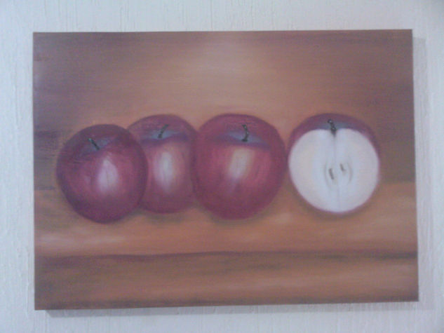 bodegon manzanas Oil Canvas Still Life Paintings