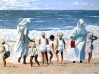 Monjas en la playa