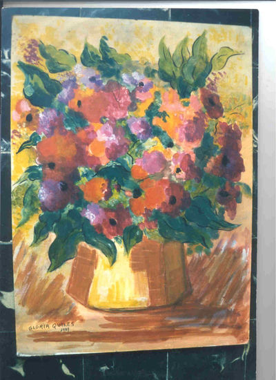 Flores Others Panel Floral Painting