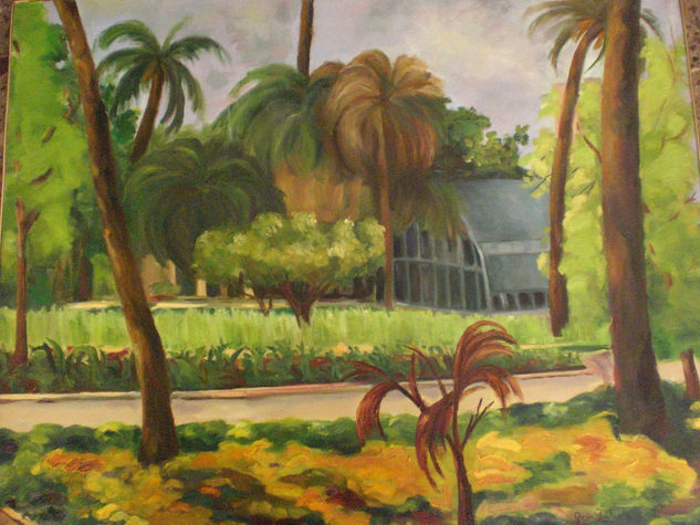 Jardín Botanico Valencia Oil Canvas Landscaping