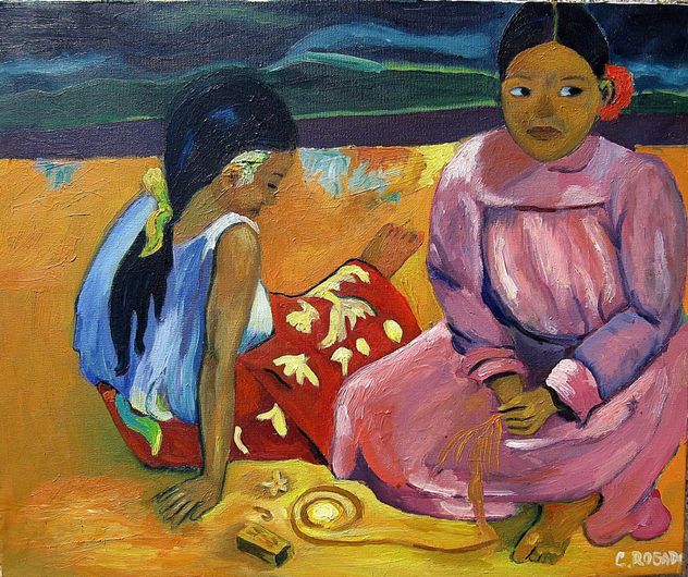 Mujeres de Tahití - Copia de Gauguin