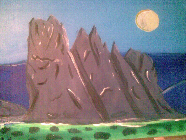 montañas al atardeser