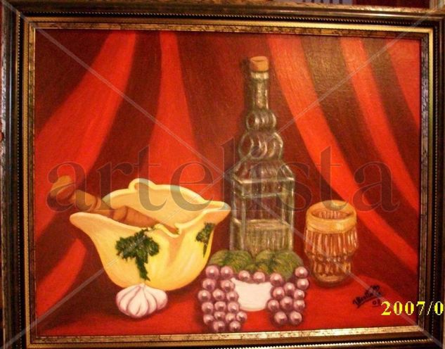 BODEGON (Rosa Puzol) Oil Canvas Still Life Paintings