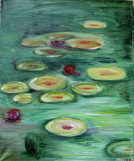 Nenúfares Oil Canvas Floral Painting