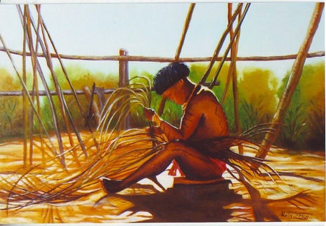 Yanoami Tejiendo