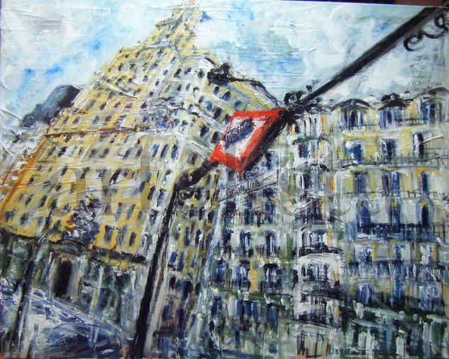 Metro GranVia Mixed media Canvas Landscaping