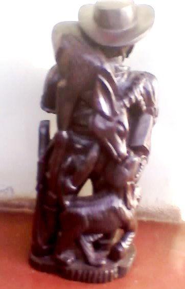 cazador con perro