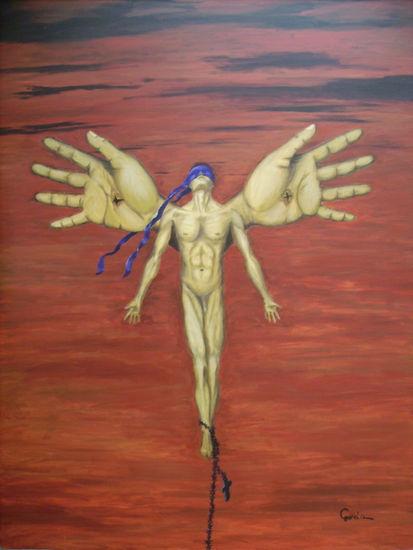 Ecclesia Hominem Imperat. Acrylic Canvas Figure Painting