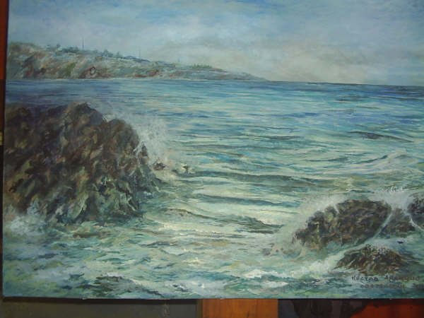 Isla Negra Oil Canvas Landscaping