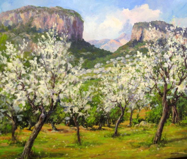 Los almendros y los montes de Alaró