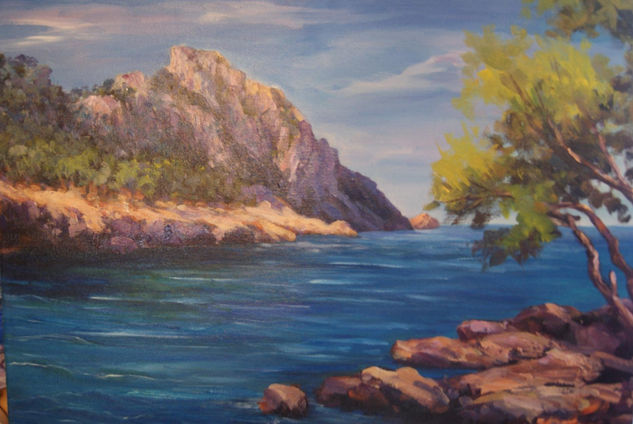 MARINA Oil Canvas Marine Painting