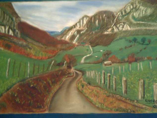 SOMIEDO (ASTURIAS- ESPAÑA) Pastel Card Landscaping