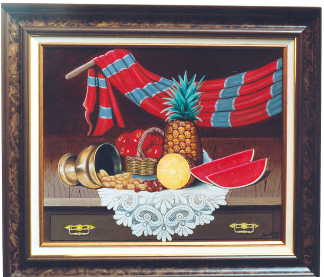 Almendras-Ananas Oil Canvas