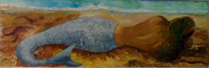 Sirena de espalda