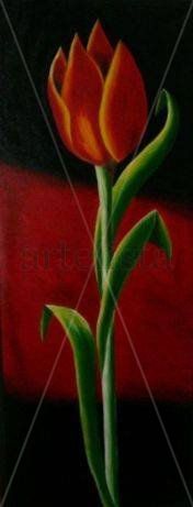 Tulipán Oil Canvas Floral Painting