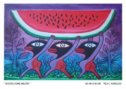 Guijes come melon