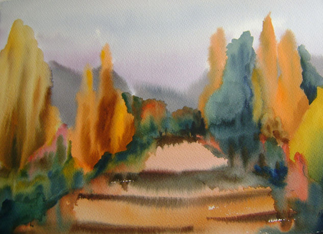 Otoño Oil Canvas Landscaping