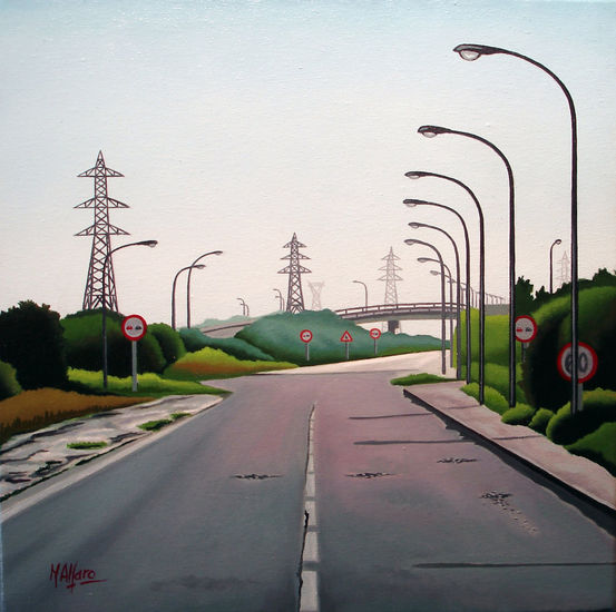 La carretera de CASA Oil Canvas Landscaping