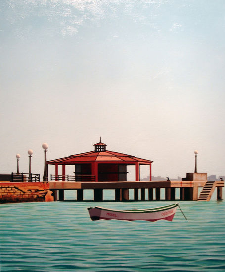 La puntilla del muelle (Puerto Real) Oil Canvas Landscaping