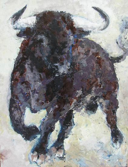 toro nº 2 Mixed media Panel Animals