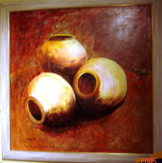 3 vasijas Oil Canvas Figure Painting