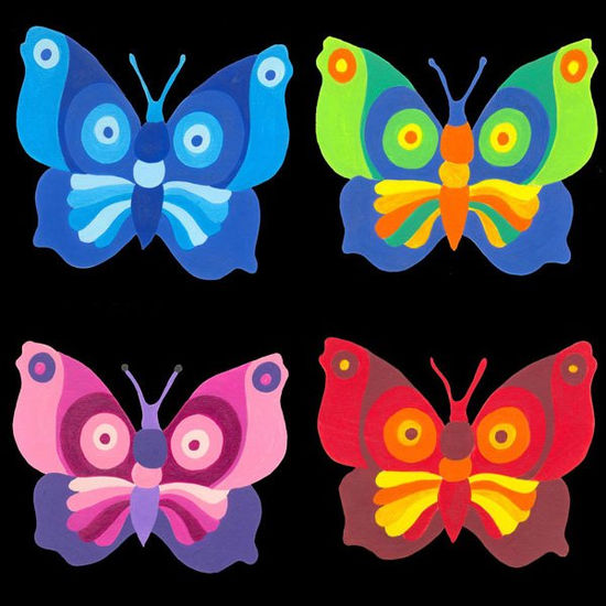 mariposas Acrylic Canvas Animals