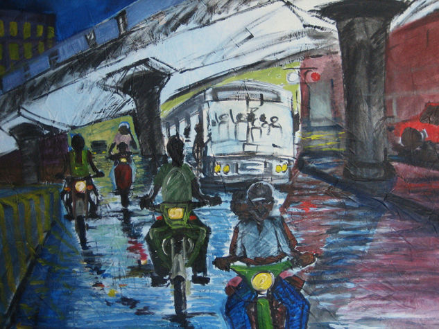 ARRIBA EL PROGRESO Acrylic Canvas Others