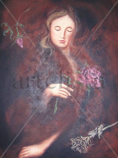 Bajo la piel Oil Canvas Figure Painting