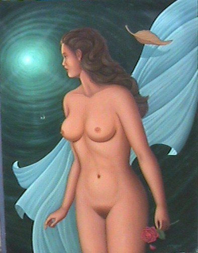 LA LUZ Óleo Lienzo Desnudos