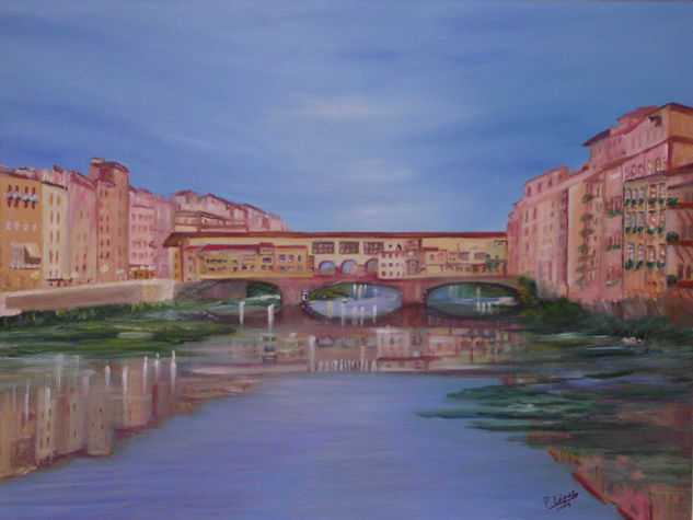 Ponte Vecchio Oil Canvas Landscaping