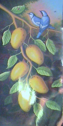 MANGOS Oil Canvas Floral Painting