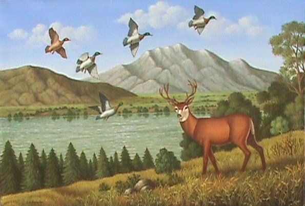 VENADO CON PATOS