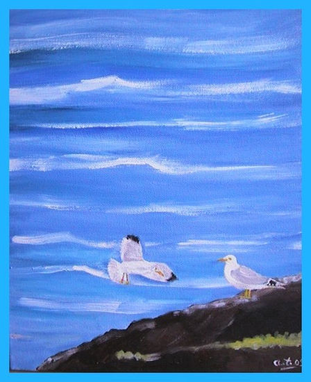 Gaviotas Oil Canvas Landscaping